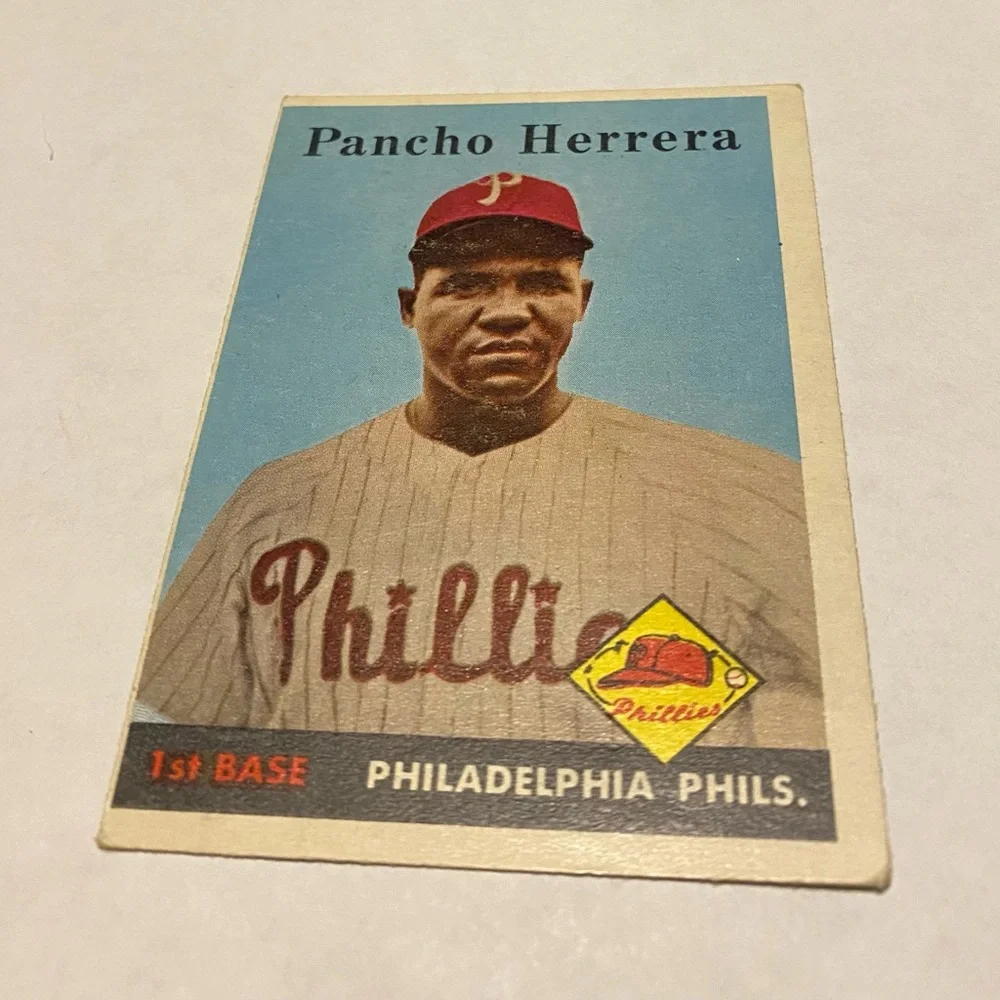 Pancho Herrera 1958 Topps Baseball Card #433 Philadelphia Phillies Vintage